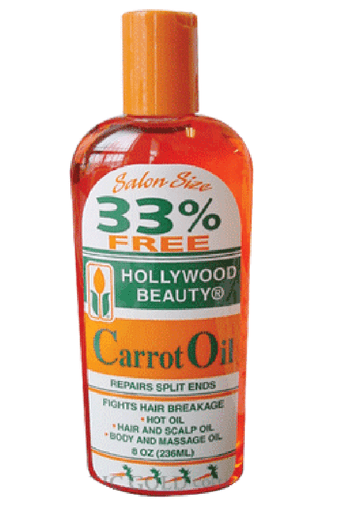 Huile de carotte Hollywood Beauty-20 (8oz)