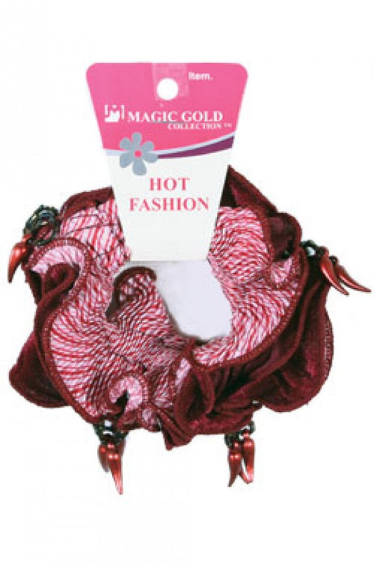 Magic Gold Hot Fashion Scrunchie Ponytail Holder 1907 -dz