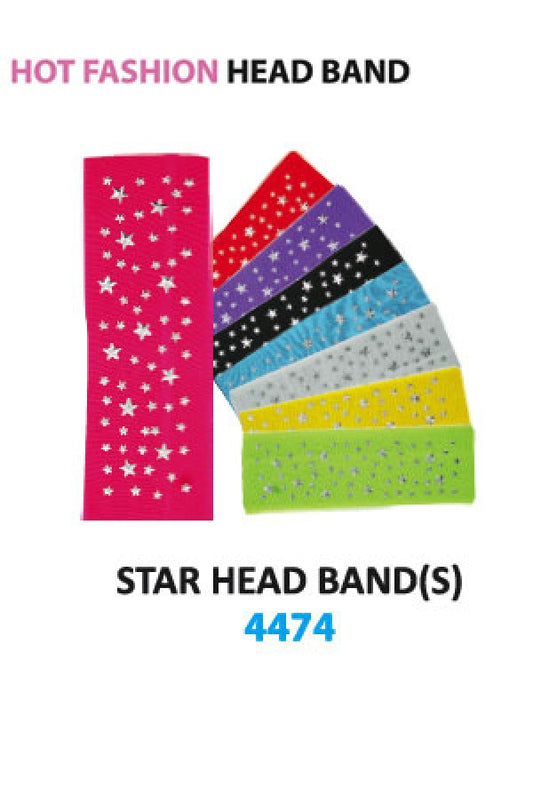 MGC Plain Head Band Star 4474 Asst -dz