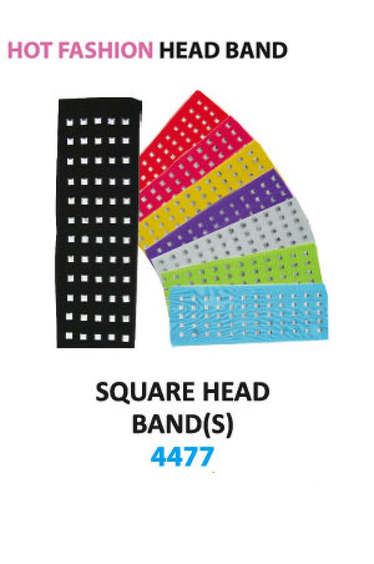 MGC Plain Head Band Square 4477 Asst -dz