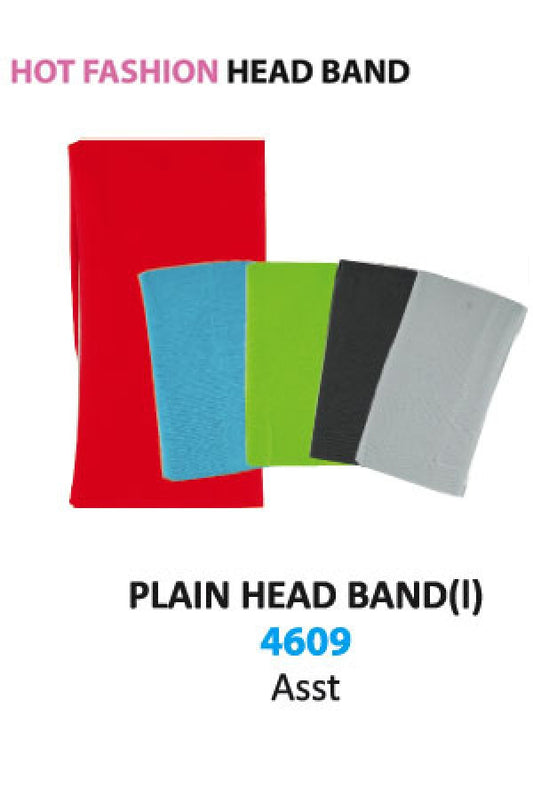 MGC Plain Head Band Large 4609 Asst -dz