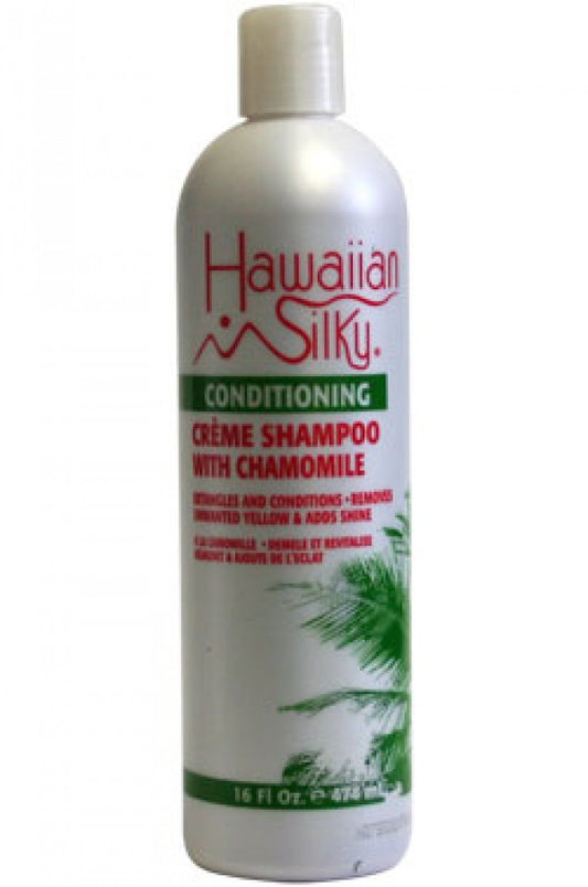 Hawaiian Silky-6 Conditioning Creme Shampoo with Chamomile (16oz)