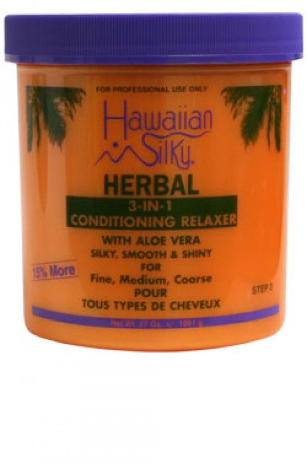 Hawaiian Silky-30 Herbal 3-in-1 Relaxer Jar (37oz) - 15% Bonus