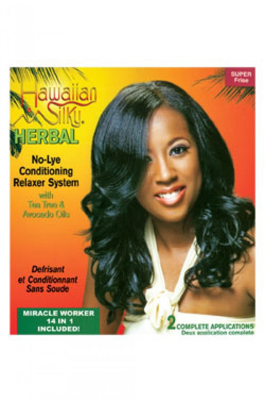 Hawaiian Silky-38 Herbal No Lye Relaxer Kit - Super (2app)