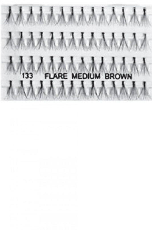 Magic Gold I-Lashes 100% Human Hair 133 Flare Medium Brown