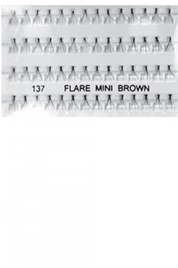 Magic Gold I-Lashes 100% Human Hair 137 Flare Mini Brown