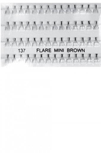 Magic Gold I-Lashes 100% Human Hair 137 Flare Mini Brown