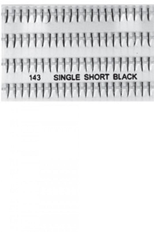 Magic Gold I-Lashes 100% Human Hair 143 Single Short Black