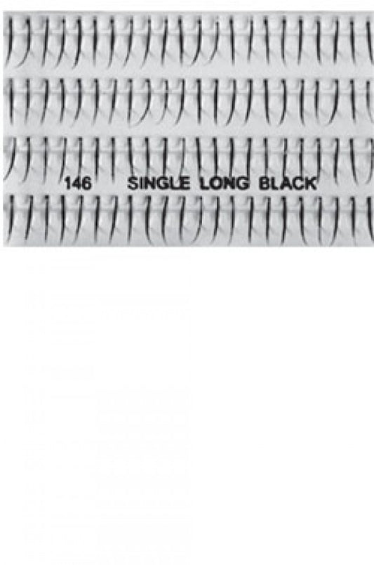 Magic Gold I-Lashes 100% Human Hair 146 Single Long Black