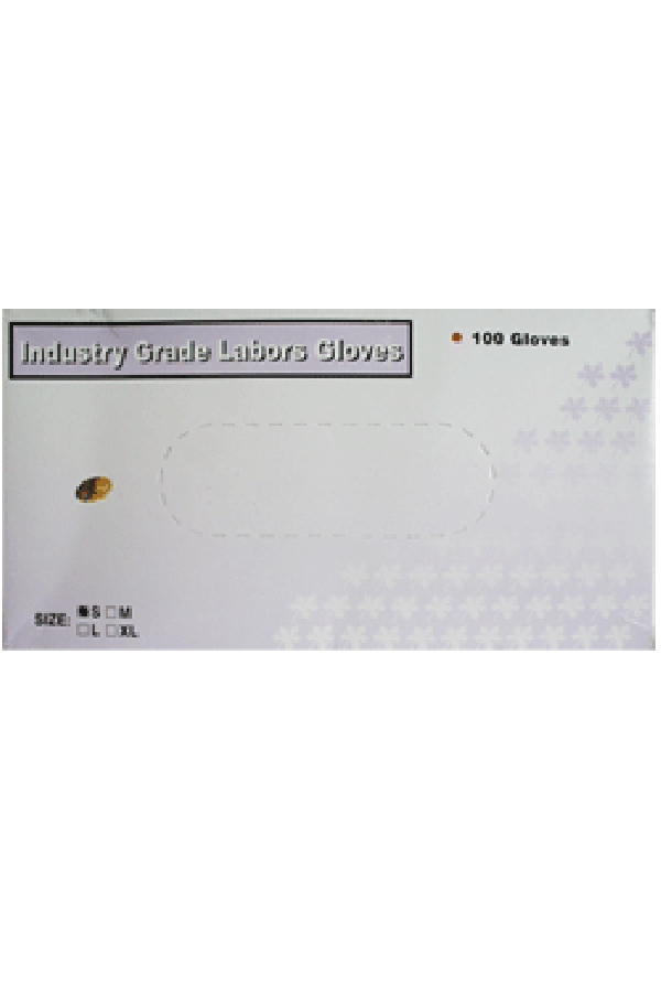 Industry Grade  - Latex Gloves (100Pcs/Box) -large