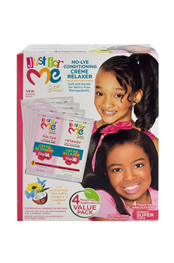 Just for Me-25 No-Lye Relaxer Kit 4Touch-Up App (Super)