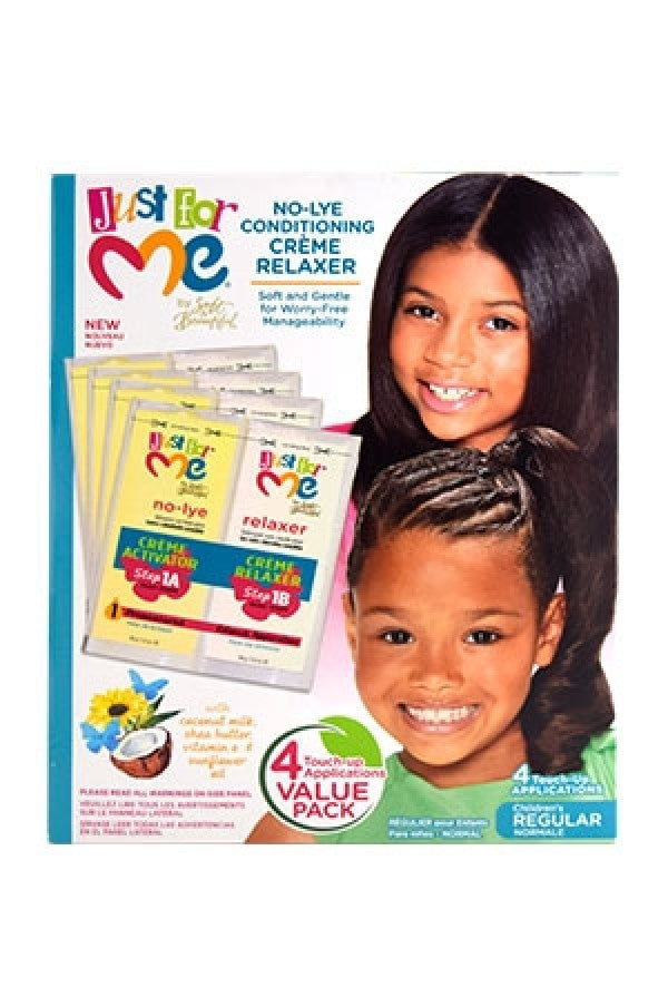 Just for Me-28 No-Lye Relaxer Kit 4 Touch-Up App (Regular)