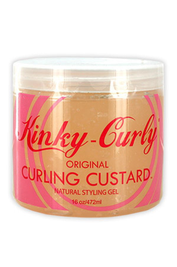 Kinky Curly-6 Curling Custard Natural Styling Gel (16oz)