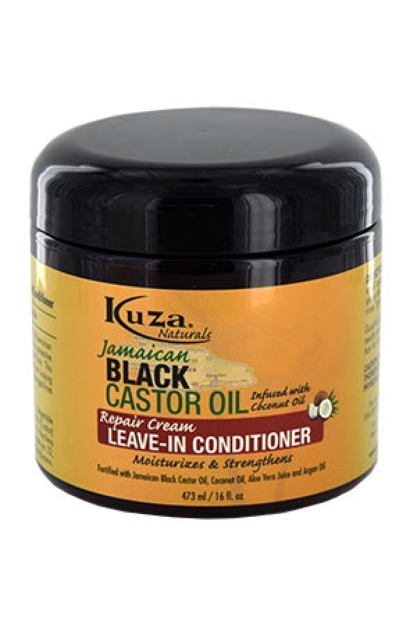 Kuza-44 Black Castor Oil Leave In Conditioner (16oz)