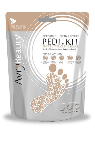 AVRY BEAUTY All-In-One PEDI Kit with Shea Butter Socks