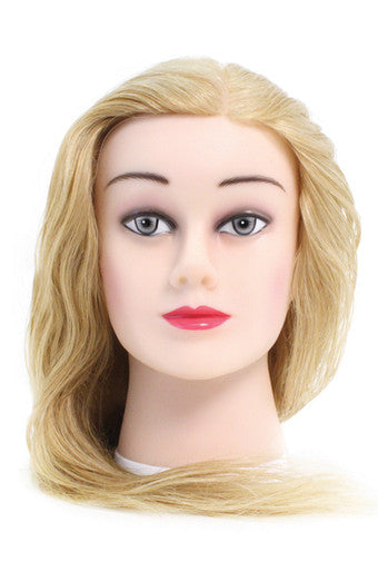 Marianna 24 Cosmetology Mannequin Head 100% Human Hair - Miss Barbara  Blonde