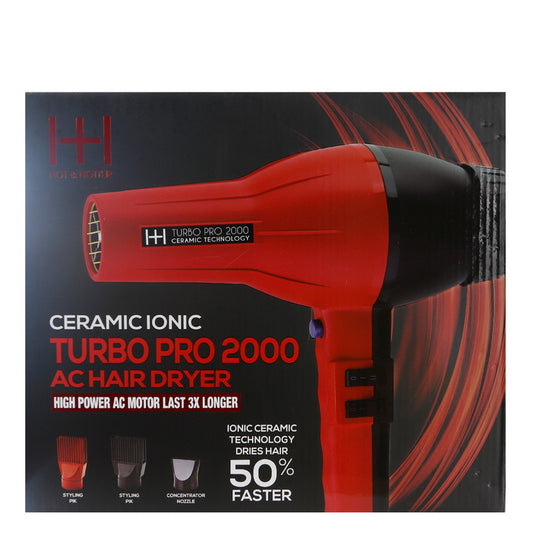 ANNIE Hot&Hotter Turbo Pro 2000 Hair Dryer #5839 [pk]
