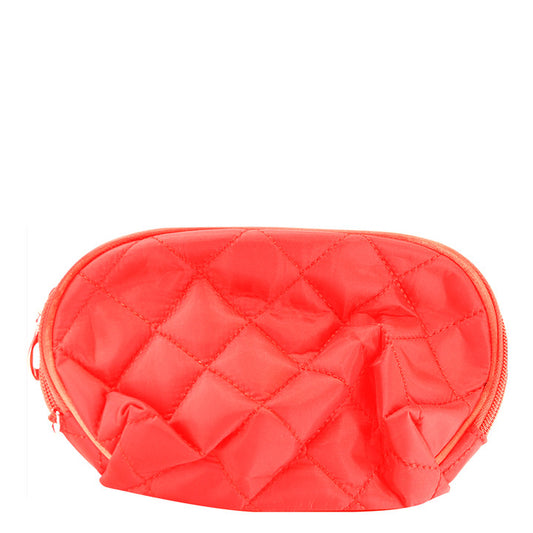 KIM & C Fabric Cosmetic Bag with Attached Mirror