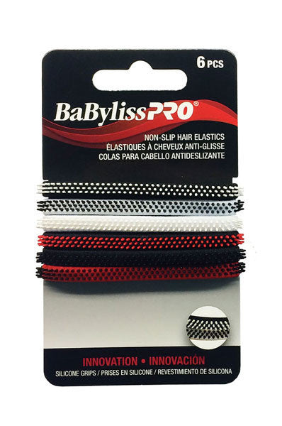 BABYLISS PRO Non-Slip Hair Elastics 6pcs