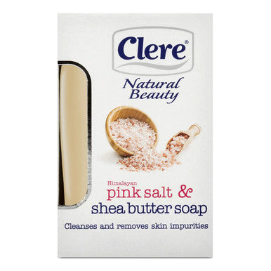 Savon au sel rose et au beurre de karité CLERE (150g/5.2oz)