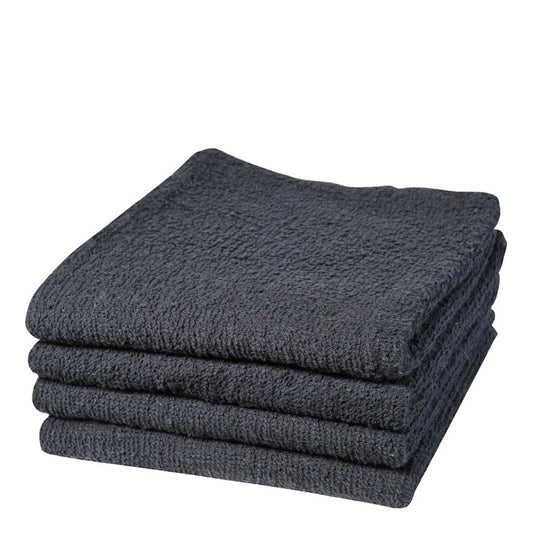 BABYLISS PRO Bleach Proof Cotton Towel Black [12+1 bonus/Pack, 16"X27"]