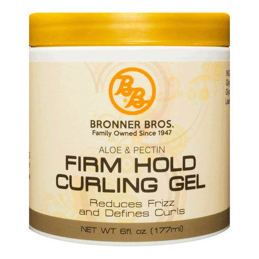 BRONNER BROTHERS Aloe & Pectin Firm Hold Curling Gel (6oz)