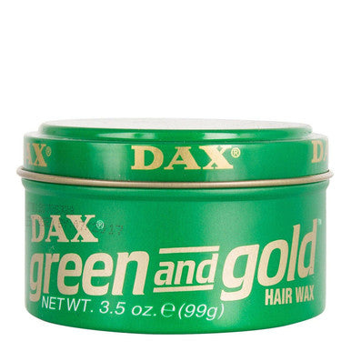 Cire capillaire DAX vert et or (3,5 oz)