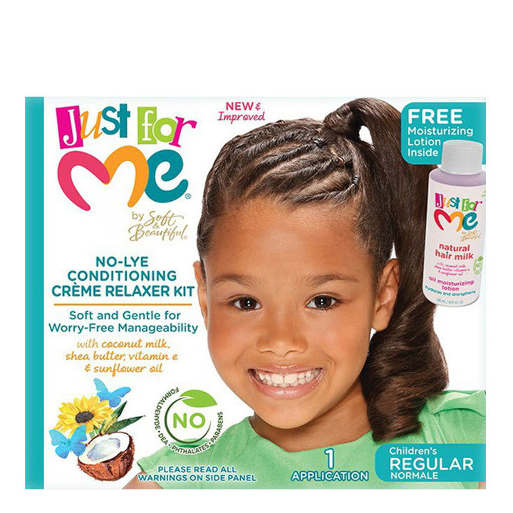JUST FOR ME No-Lye Conditioning Creme Relaxer Kit [Regular] #37200