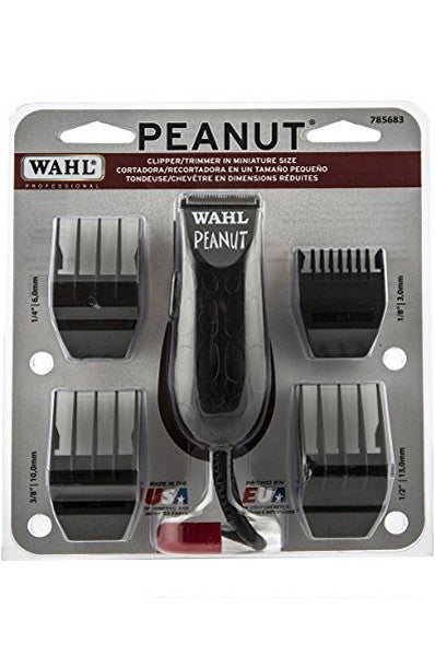 WAHL PEANUT Clipper/Trimmer with 4 Guides [Black] #56100