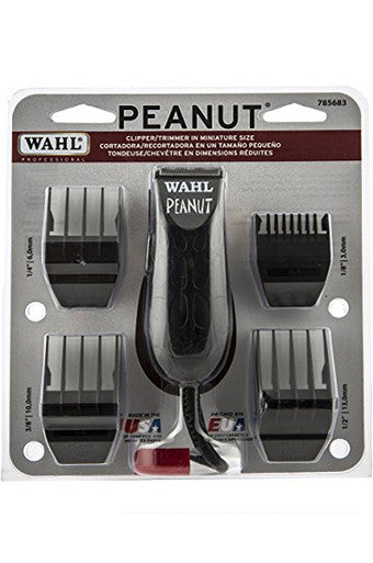 WAHL PEANUT Clipper/Trimmer with 4 Guides [Black] #56100