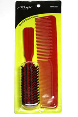 MAGIC COLLECTION 9inch Comb & 8inch Brush Combo #2453