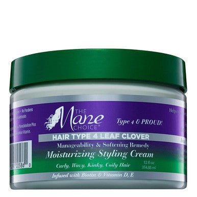 THE MANE CHOICE 4 Leaf Clover Manageability & Softening Remedy Moisturizing Styling Cream(12oz)