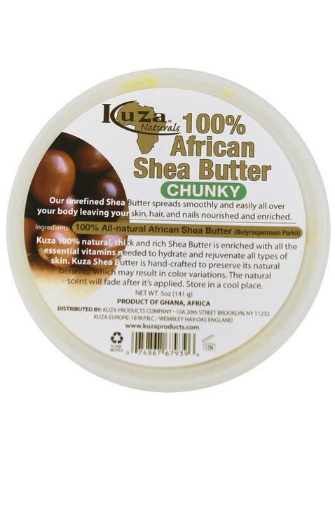 KUZA 100% Natural African Shea Butter [Chunky] (5oz)