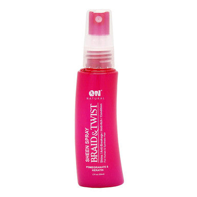 ON NATURAL Braid &amp; Twist Sheen Spray [Grenade et kératine] (2oz)