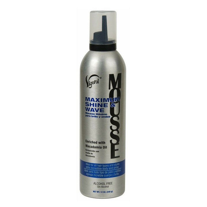 VIGOROL Maximum Shine & Wave Mousse (12oz)