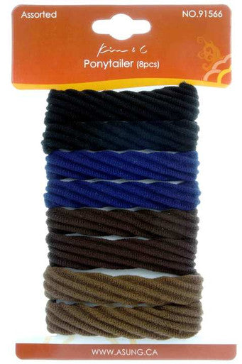 KIM & C 8pcs Hair Ponytailer-Patterned