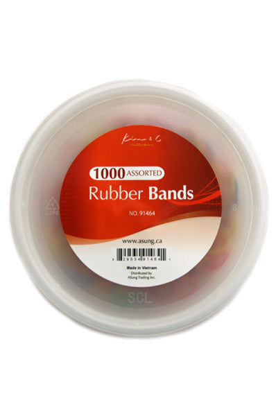 KIM & C 1000pcs Rubber Bands