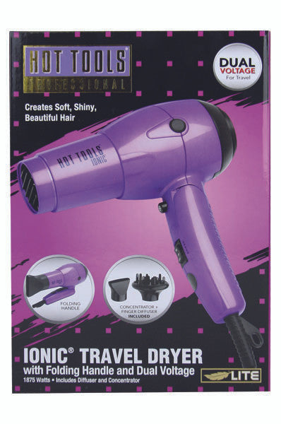 HOT TOOLS 1875W Ionic Travel Dryer [Dual Voltage] #1044CN