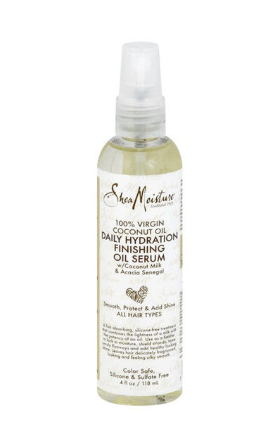SHEA MOISTURE 100% Virgin Coconut Oil Daily Hydration Finishing Oil Serum (4oz)