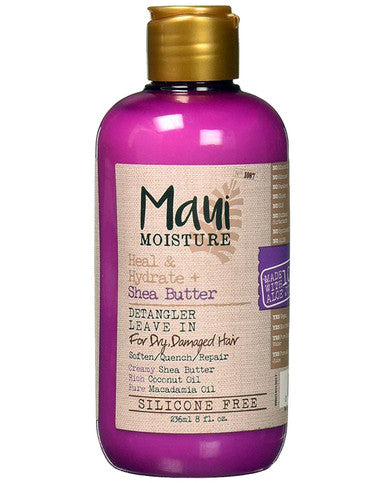 MAUI MOISTURE Heal & Hydrate Shea Butter Detangler Leave In Conditioner (8oz)
