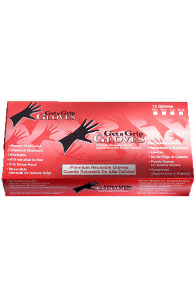 GET A GRIP GLOVES Reusable Black Gloves [15pc/box]