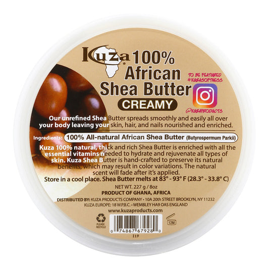 KUZA 100% African Shea Butter Yellow [Creamy] (8oz)