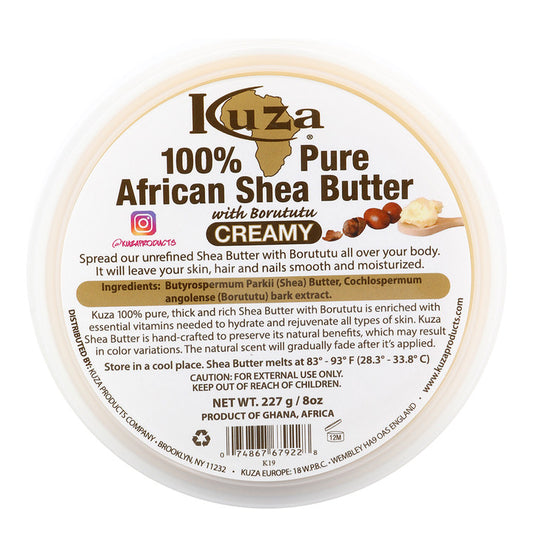 KUZA 100% African Shea Butter White [Creamy] (8oz)