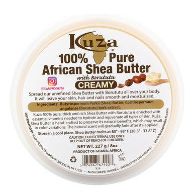 KUZA 100% African Shea Butter White [Creamy] (8oz)
