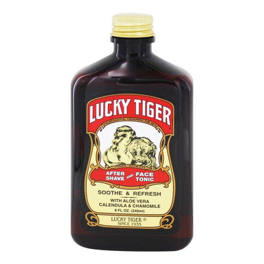 LUCKY TIGER Après-rasage et tonique pour le visage (8oz)