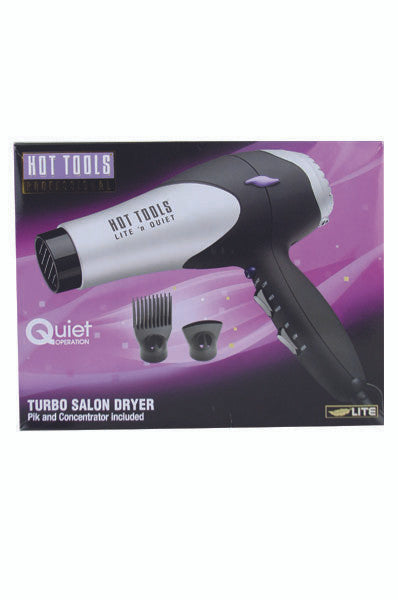 HOT TOOLS 1600W Lite N Quiet Turbo Salon Dryer #1069S