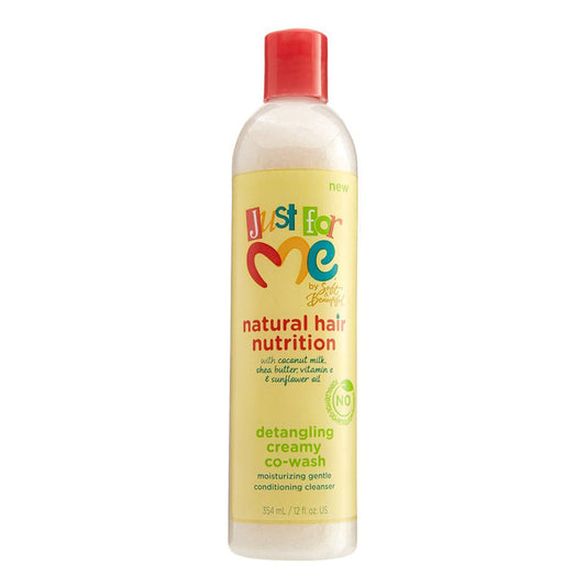 JUST FOR ME Natural Hair Nutrition Detangling Creamy Co-Wash (12oz)