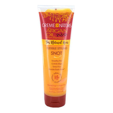 CREME OF NATURE Argan Oil Flexible Styling Snot Gel [X-Hold](8.4oz)