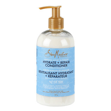 SHEA MOISTURE Revitalisant hydratant et réparateur au miel de Manuka et au yaourt (369 g)