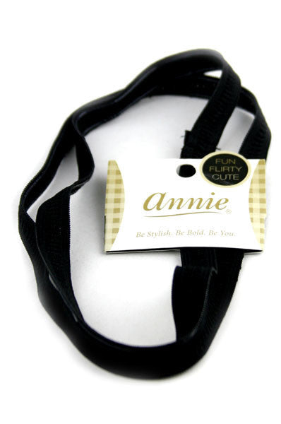 ANNIE Headband 2pc Silicone Black 15mm #8836 [2pc/pk]